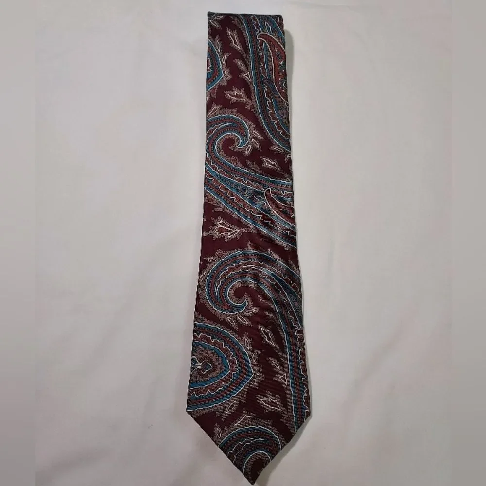 Christian Dior Silk Abstract Paisley Tie Bundle